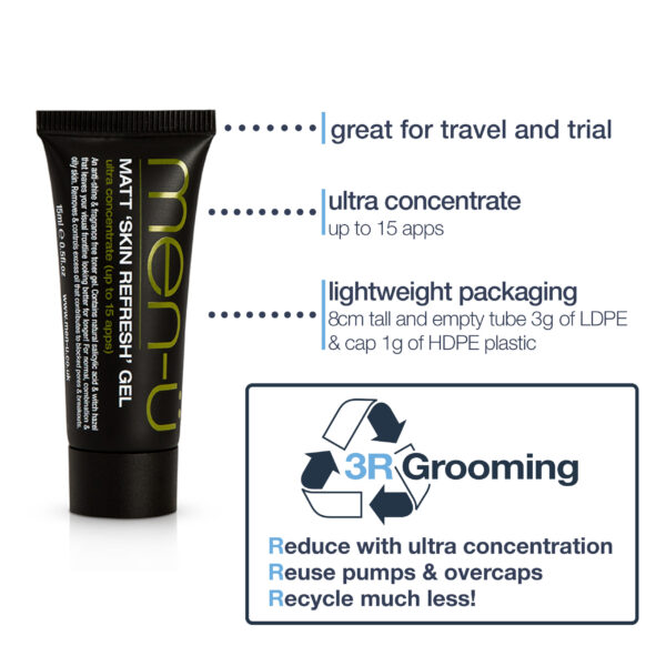 'Buddy' Matt 'Skin Refresh' Gel (Facial Toner Gel) Travel & Trial tube 15ml - Image 5