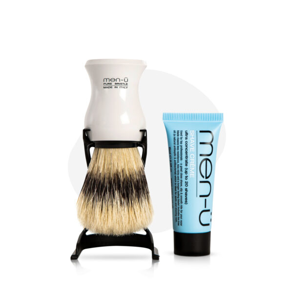 Barbiere Pure Bristle Shaving Brush (White)